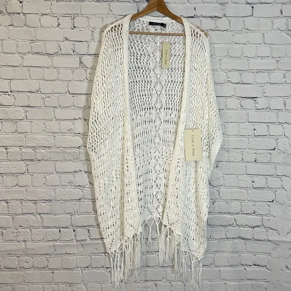Doe & Rae Fisher Net Open Cardigan